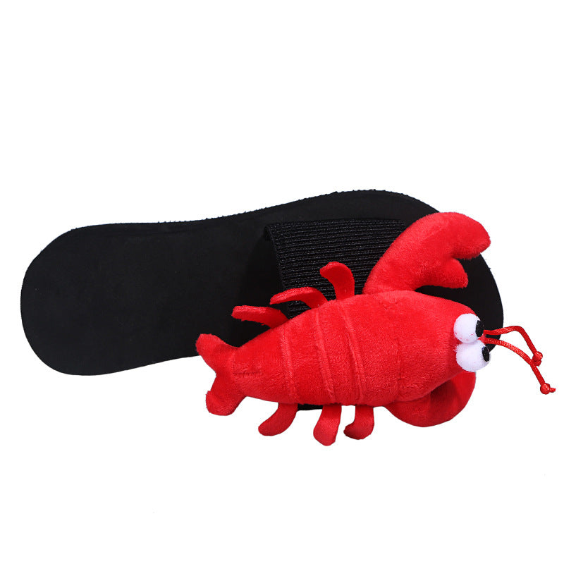 Influencer-approved open-toe slides for women - 2024 summer platform wedge soft sole sandals - cartoon fashion pregnancy-friendly thong sandals - trendy style