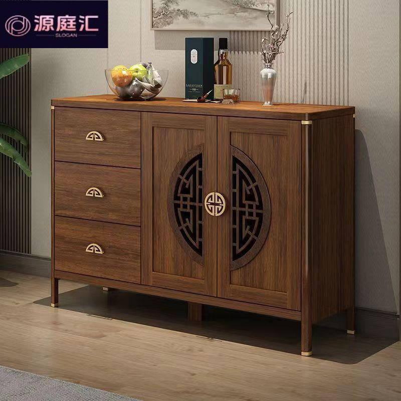 New chinoiserie sideboard wall-mounted all-in-one living room for home entrance cabinet large capacity storage multi-layer storage kitchen cabinet