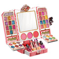 Kids' cosmetics toy princess doll set dressing table play house girl music makeup box wholesale gift