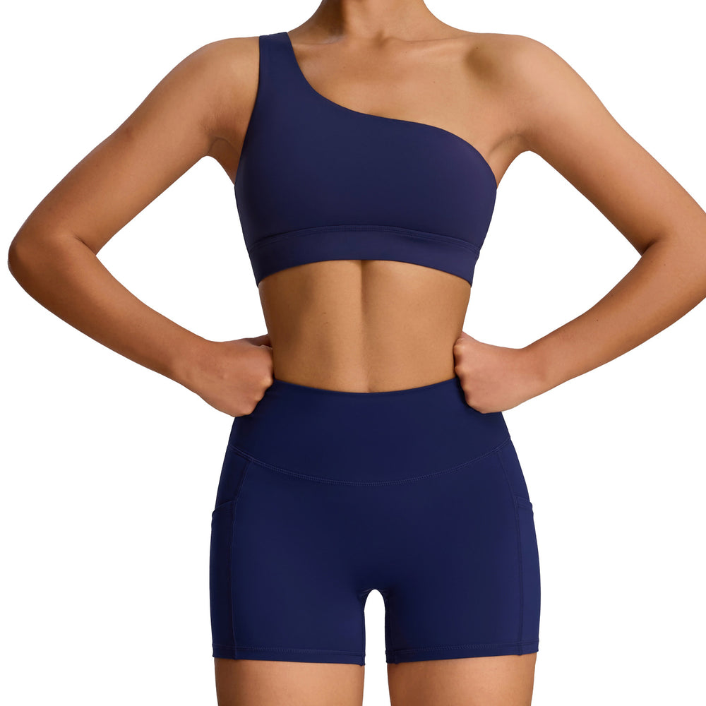 European and american style new yoga outfit set for women - summer pocket workout set, premium slim-fit activewear