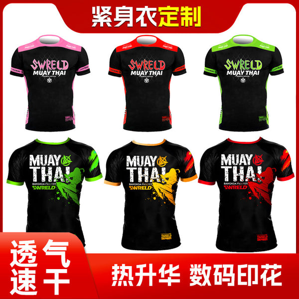 Venom Muay Thai tights short-sleeved UFC fighting martial arts clothes boxing Sanda training clothes custom for men and women