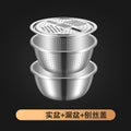 Multifunctional 304 stainless steel rice washing sieve for home drain basin potato slicing radish shredding basin and basin