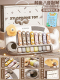 Two-in-one baby musical toy: handbell & piano - 6-12 months infant & toddler educational musical piano