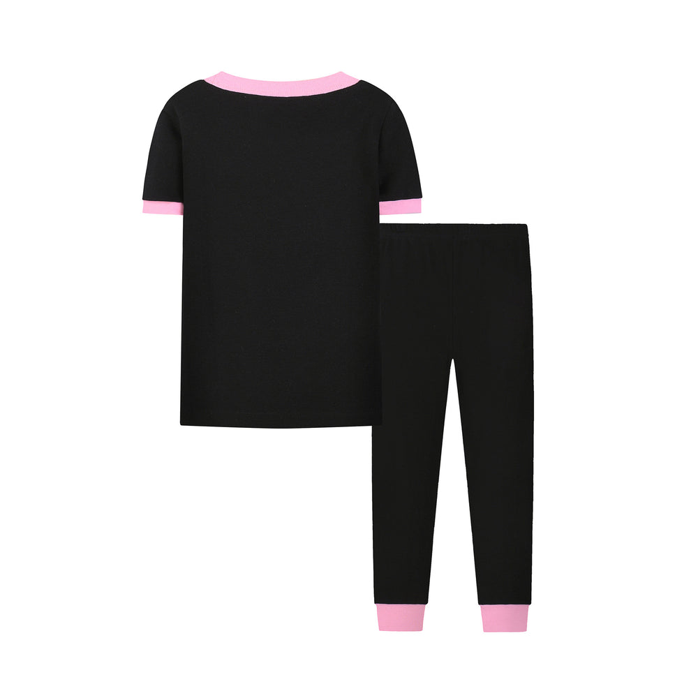 e-commerce product: cute gradient bear short-sleeve and pants set for  and