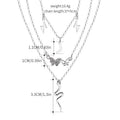 Wholesale snake chain layered pendants - european & american cross-border jewelry - high-end women's butterfly, star, and moon necklaces - multi-layered necklaces