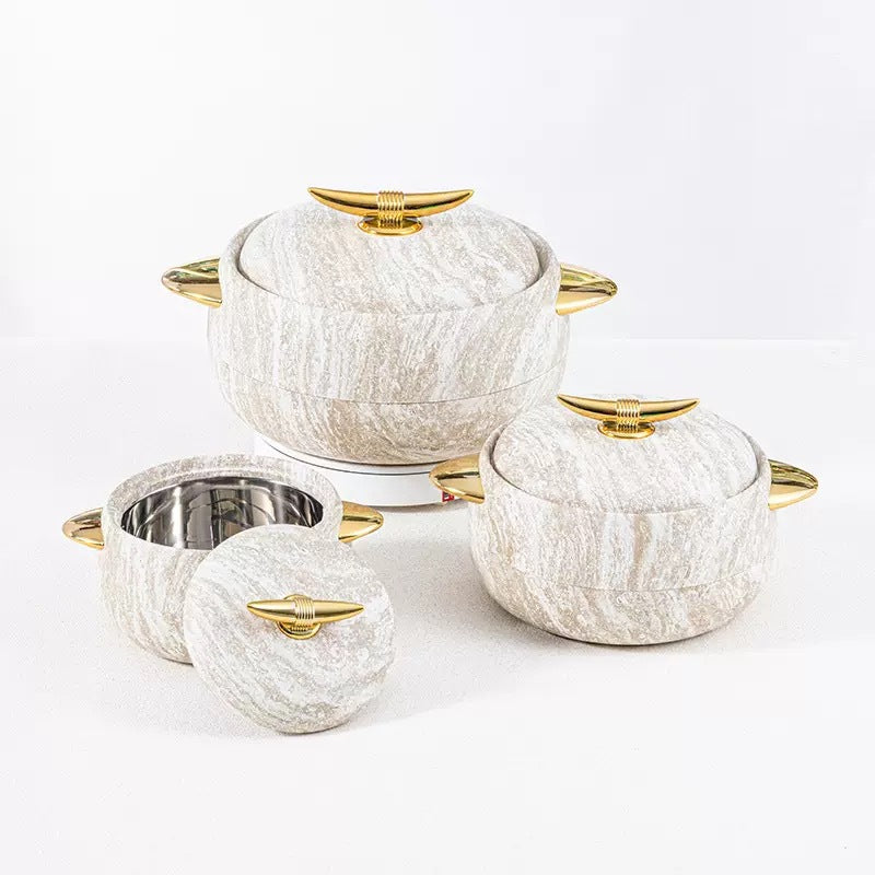 Export new arrival 3pcs thermal insulation box 3pcs food warmer1.0l-2.0l-3.5l