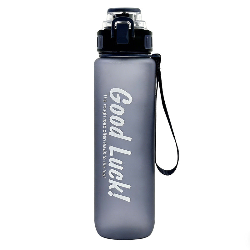 High-style sports water bottle with a creative frosted finish. large capacity, perfect for summer. portable plastic cup ideal for cycling, fitness, and sports