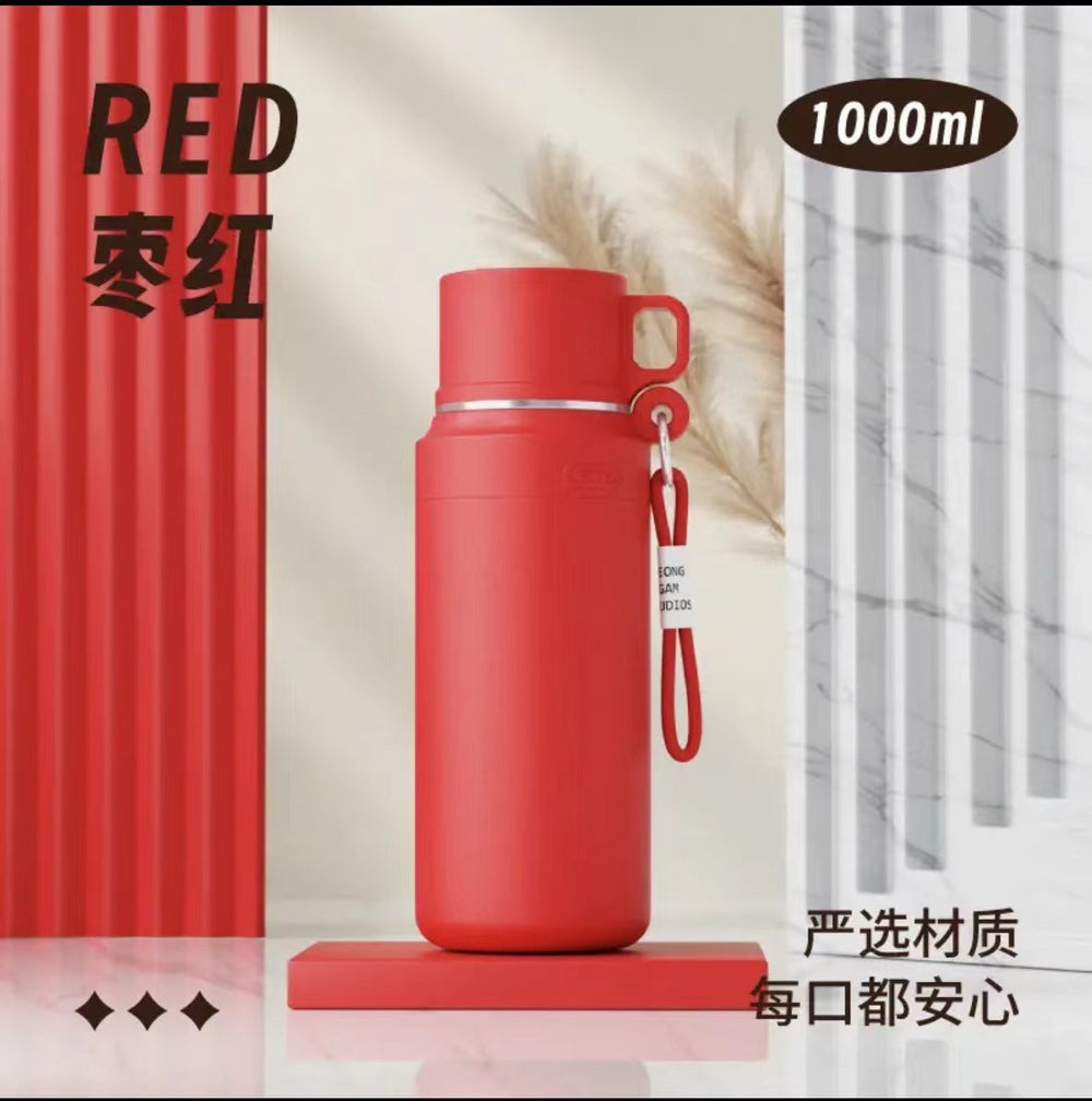 316 stainless steel insulated mug - portable outdoor sports thermos with tea infuser, tea separation, and lid - ideal for business and office use