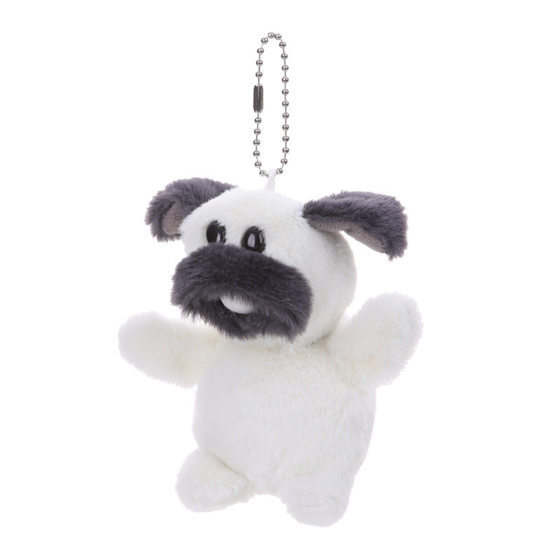 【half price clearance】bubble-blowing dog plush toy with keychain bell - backpack puppy squeeze toy