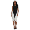 C7583 cross-border   fashion women's elegant light luxury textured ruched bodycon dress