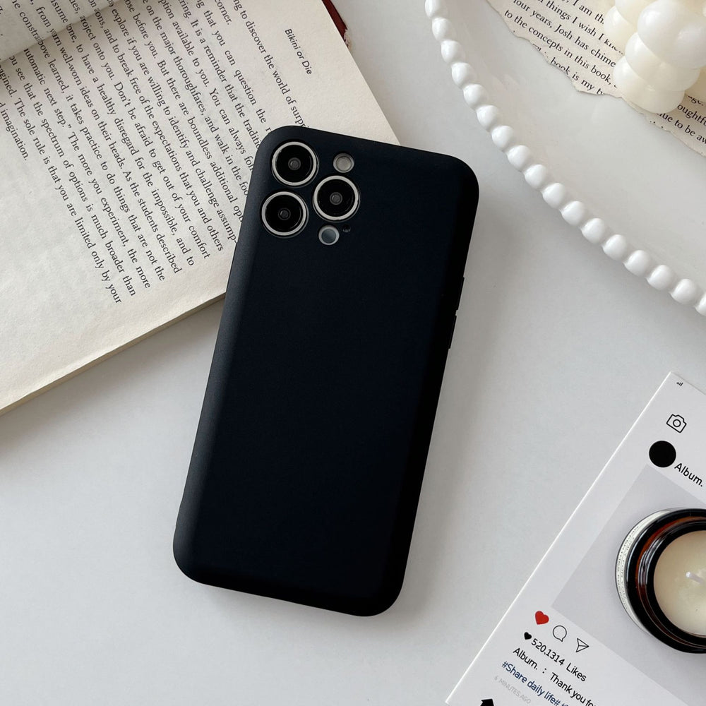 New iphone 16 case, soap-like liquid tpu solid color full coverage protective case for apple 15 pro max