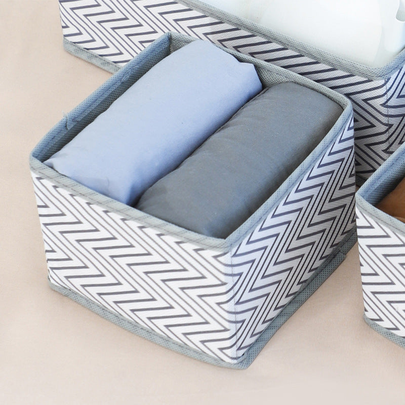hot-selling printed clothing storage box, drawer-type grid sorting, boxed underwear and underwear storage box set