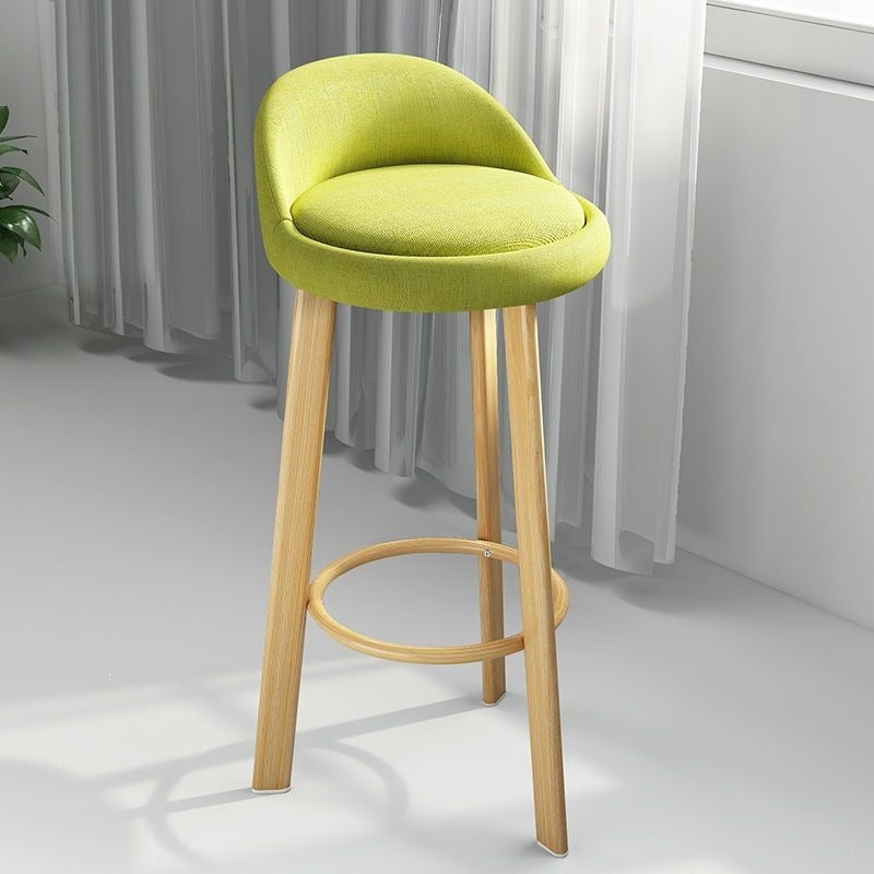 Bar stool, light luxury modern minimalist design, backrest included, bar-specific chair, high stool for home use, bar chair, solid wood