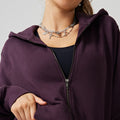 Fall and winter sports outwear yoga outweartops hooded cardigan outwear women's loose fitness clothing long sleeves yoga clothing