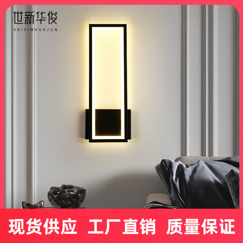 Wall lamp line bedroom bedside led modern simple stairs living room background wall wall wall lamp aisle corridor light luxury