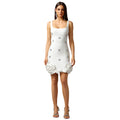 C7593 cross-border   fashion women's elegant rhinestone-embellished sleeveless mini dress