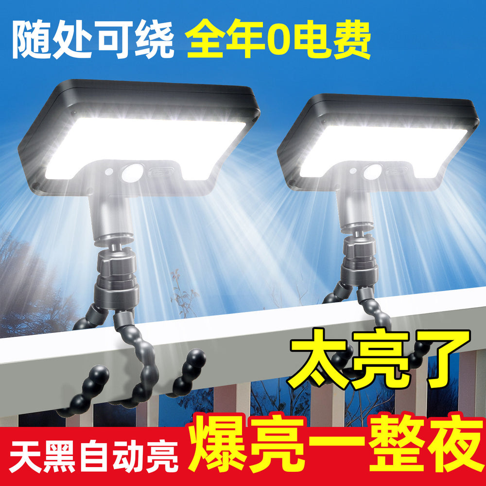 Solar outdoor lights for home, 2025 new clip-on garden lights, waterproof and ultra-bright sensor wall lights for indoor and rural use