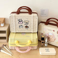 Mini luggage box pastoral style cosmetics storage travel satchel box portable storage box outing storage cosmetic bag