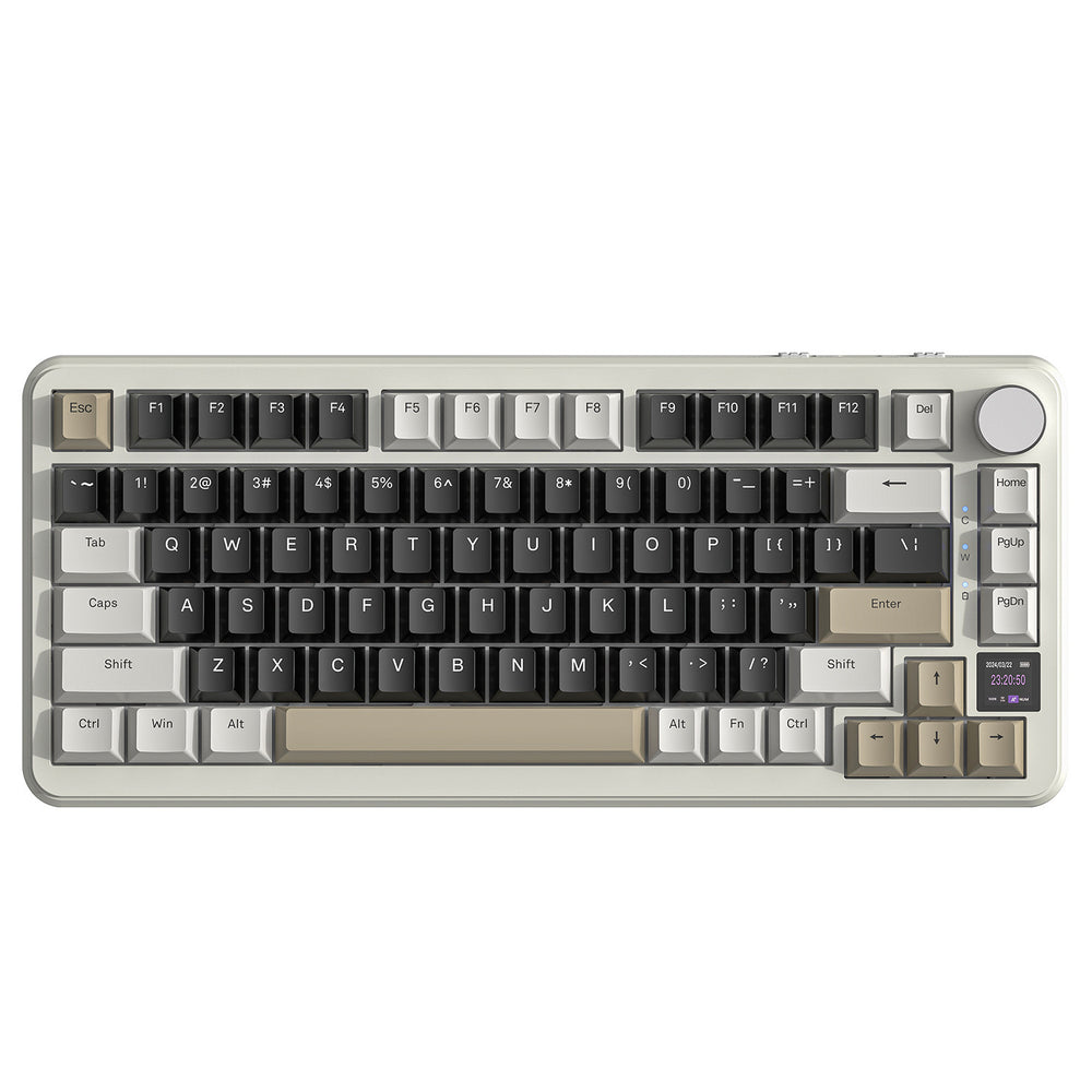 Attack shark x85pro tri-mode rgb bluetooth wireless illuminated customizable hot-swappable mechanical keyboard with display