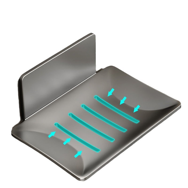 Bathroom soap box wall-mounted soap rack toilet household non-punching hanging drain toilet wall