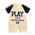Summer lightweight baby romper - short sleeve infant outfit for summer outdoor wear - breathable bodysuit/onesie