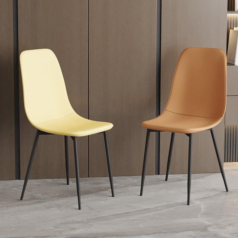 in stockexport factory direct leather casual reception chair frame casual chair pressure-resistant strong spoon chair dining chair