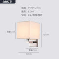 Hotel room aisle wall lamp - modern minimalist background wall bedroom bedside silver wall light - simple luxury style