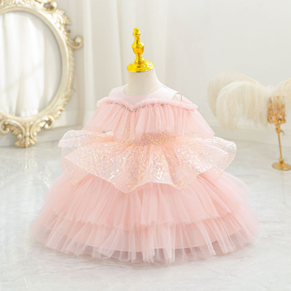 Ready-to-ship toddler & kids' sequin princess dress - perfect for baby girls' birthday parties & special occasions