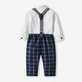 British gentleman's two-piece suit: spring/autumn cotton pique striped outfit for baby/toddler boys - perfect for birthdays!