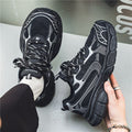 Spring men's new breathable mesh athletic shoes - trendy, versatile, thick-soled, non-slip casual running dad shoes