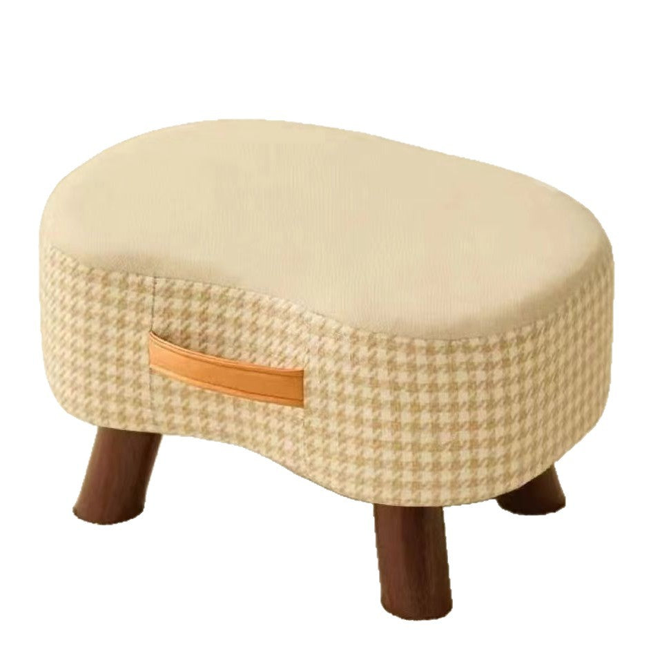 Small stool, shoe changing stool, living room sofa, footstool, coffee table, small stool, shoe changing stool, for home small bench, stacked solid wood