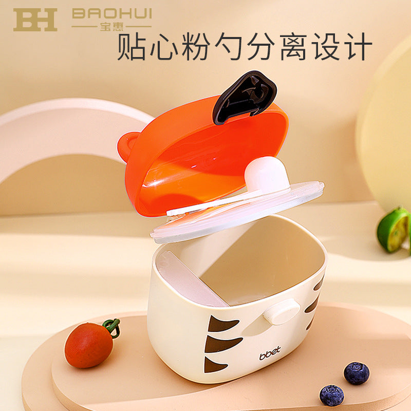 Baby milk powder box Portable out Large capacity baby rice noodle box Milk powder sub-packaging box Sealed storage tank Moisture-proof