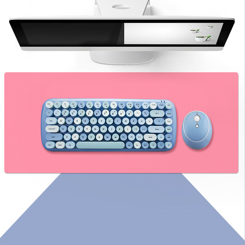 FVM1 wireless punk keyboard and mouse set avocado green girl gift box office wireless keyboard and mouse set wholesale