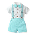 Wholesale children's first birthday performance outfit from source manufacturer: stand collar, new summer korean style, boys' short-sleeved performance/choir uniform