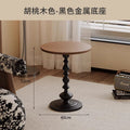 Medieval style side table living room sofa side cabinet new arrival simple small coffee table tea table retro round table