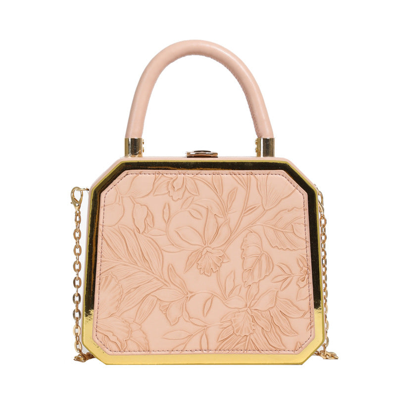 Niche style foreign style bag for women 2025new arrivalfashion texture satchel bag crossbody shoulder bag easiest for match box bag