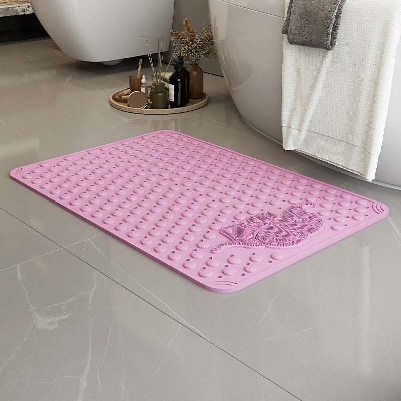 Bathroom non-slip mat, shower house children's anti-drop foot mat, bathroom bath mat, environmentally friendly PVC massage floor mat