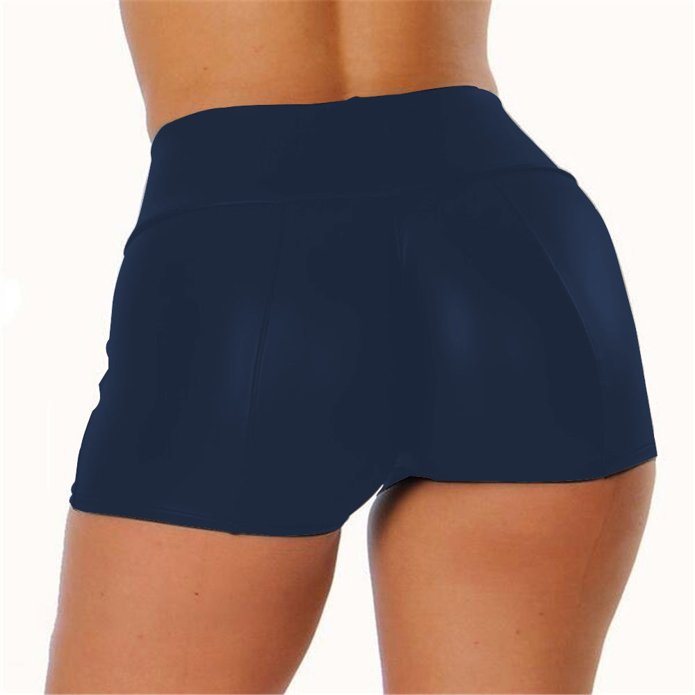 Fashionplus sizepu leather shorts for women, hot style, cross-border independent station nightclub women's hot pants three-quarter pants tm22