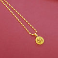 Wholesale cross-border middle eastern hollow design gold-plated necklace, pendant, earrings, and ring three-piece jewelry set