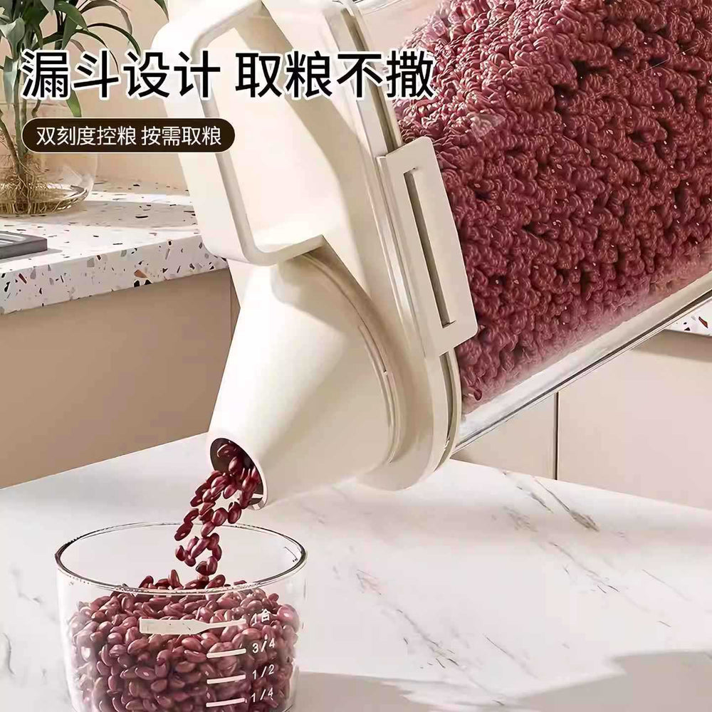 Japanese-style canned grain rice bucket - household insect-proof, moisture-proof, airtight flour storage container, noodle bucket, rice and grain storage box
