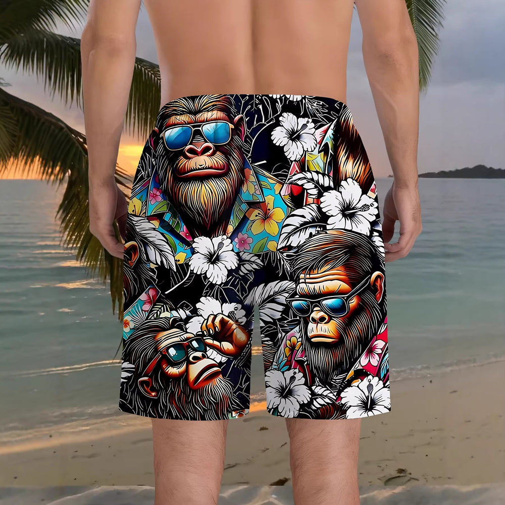 trending men's swim trunks, quick-dry swim shorts, casual athletic beach shorts, new european and american styles