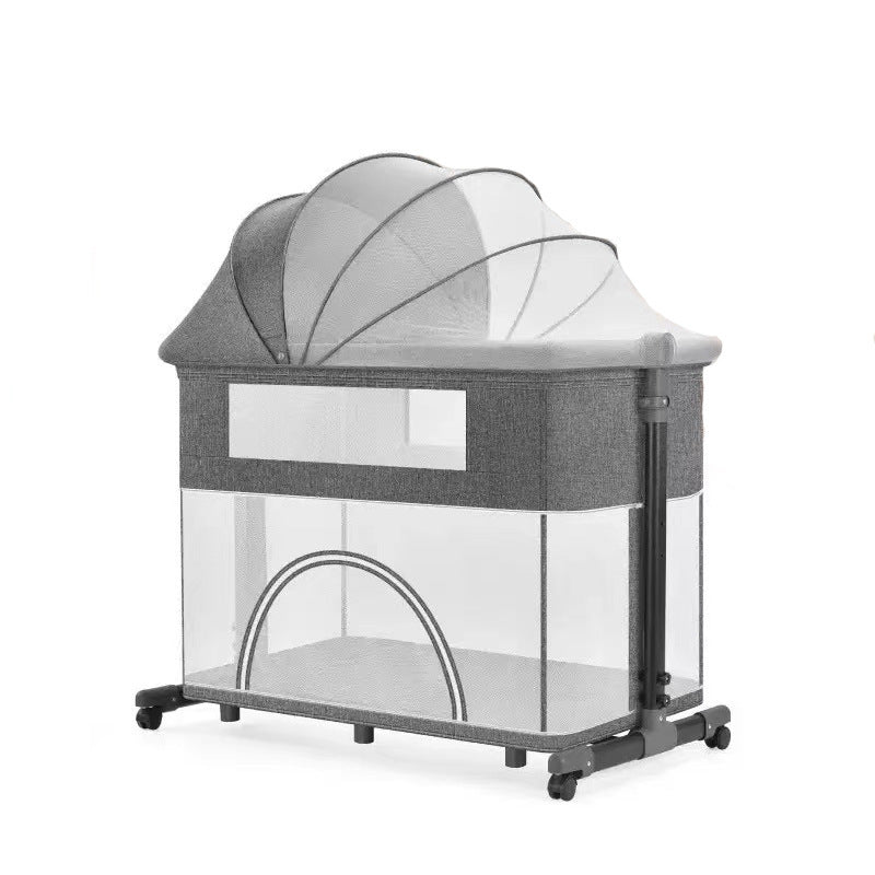 Movable game crib foldable patchwork large bed portable baby bed baby rocker changing table newborn