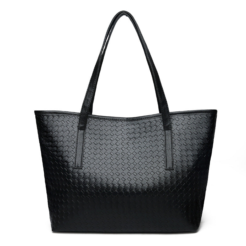 Women's handbag 2024 new trendy tote bag woven bag large capacity shoulder bag fashionable casual minimalist tote bag