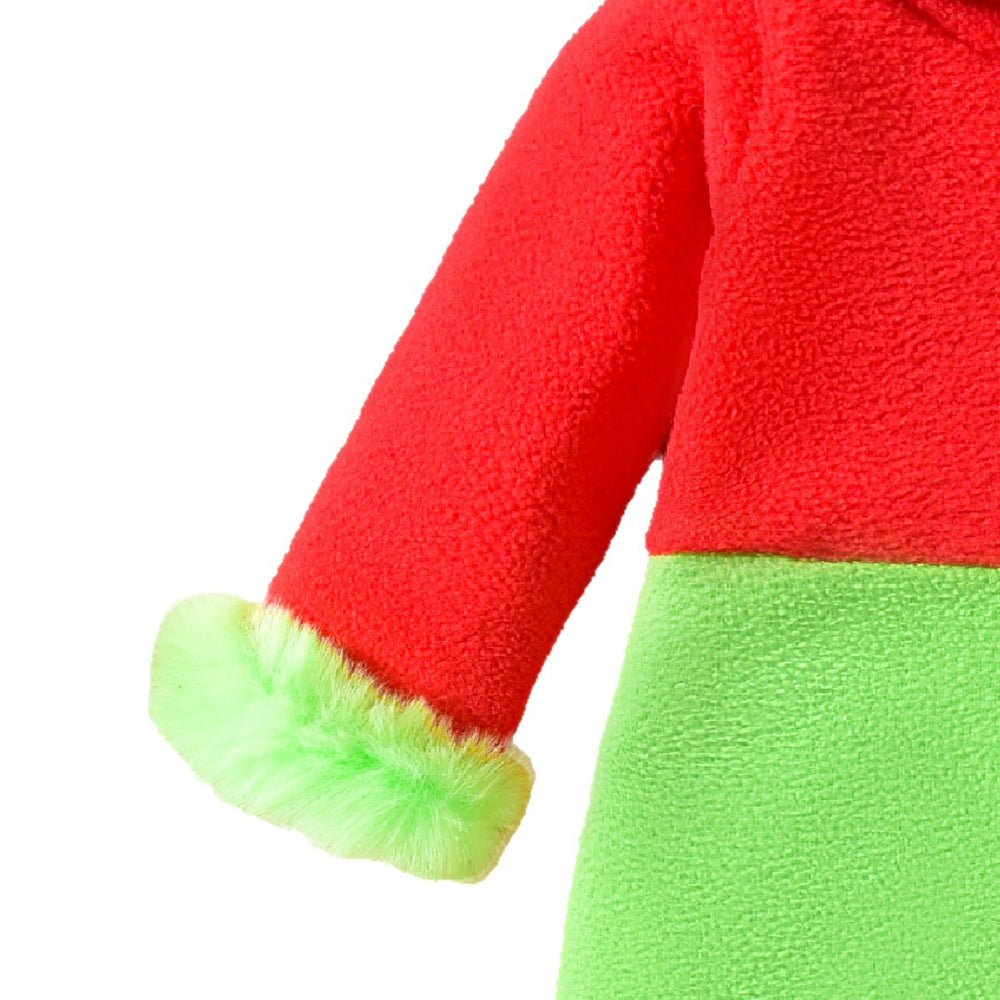 Baby christmas party outfit patchwork romper