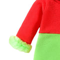 Baby christmas party outfit patchwork romper