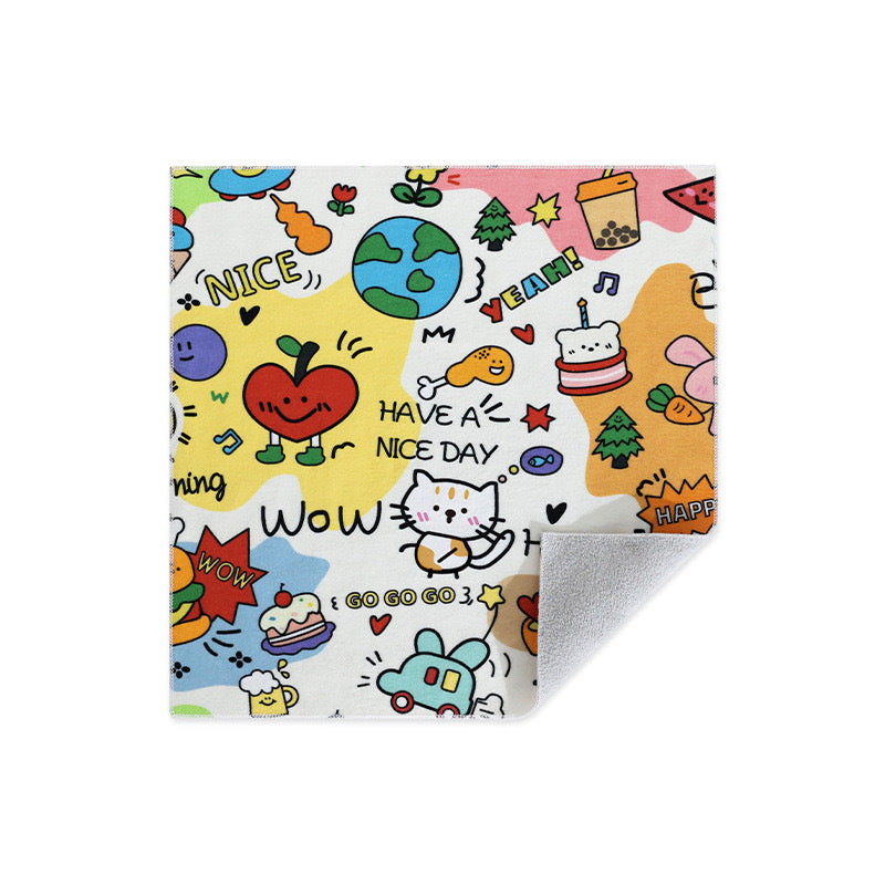 Self-adhesive sticker camera storage bag cat sticker cloth anti-grab and anti-run artifact cute cartoon sticker storage