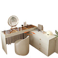 Corner dresser chest of drawers all-in-one cream style popular retractable dressing table bedroom ultra-thin dressing table