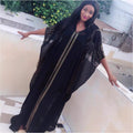 supply   african clothing women's dress hot diamond hooded chiffon fir