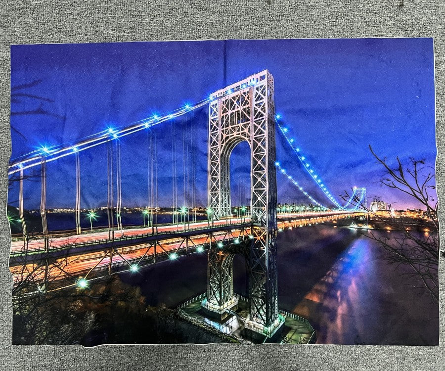 Cross-border Christmas decoration background canvas painting lights, holiday decoration dormitory led lighting, room layout, hanging paintings customization