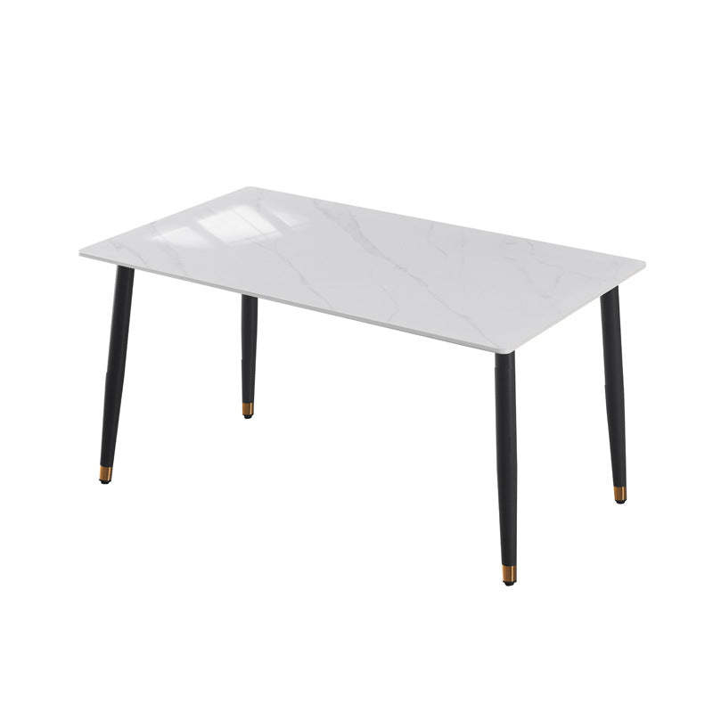 Rock slab dining table combination modern casual italian manufacturer wholesale personalized small apartment rectangular simple table